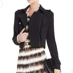 Bcbgmaxazria cropped military coat